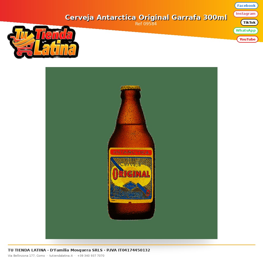 Cerveja Antartide Caraffa Originale 300ml