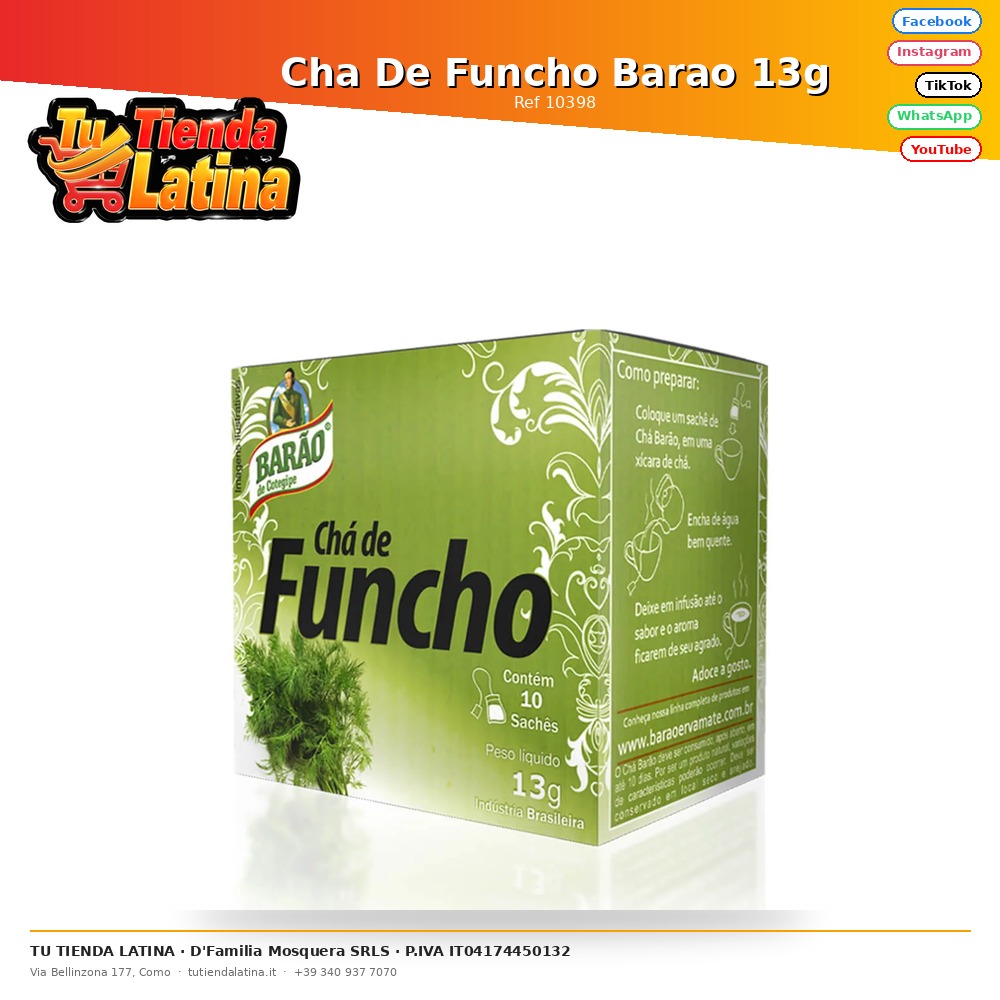 Cha De Funcho Barao 13g