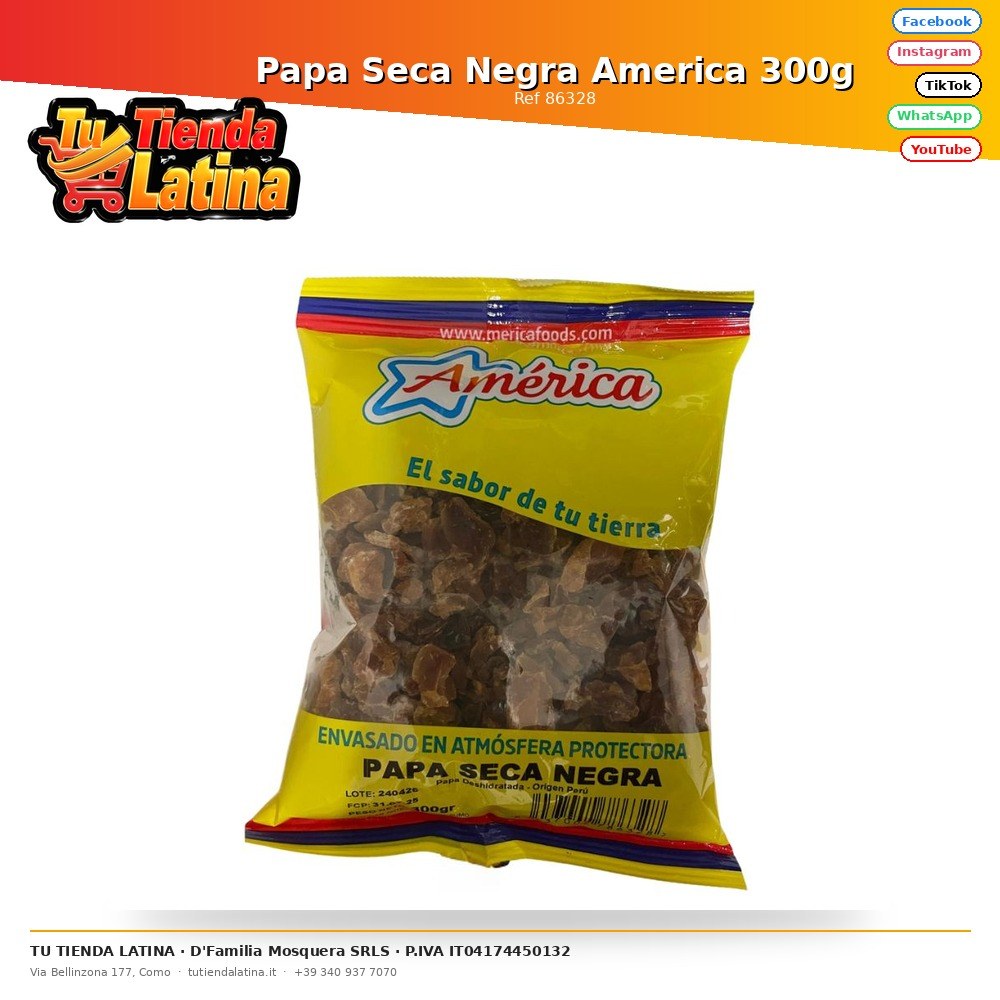 Dried Black America Potato 300g