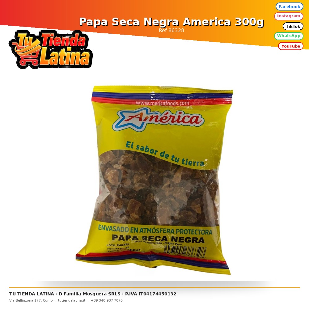 Patate Nere Americane Secche 300g