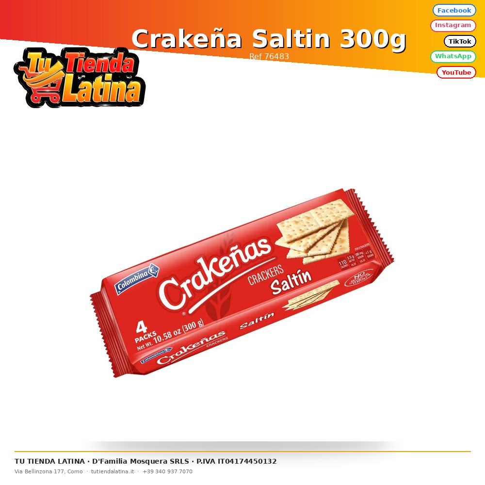 Crakeña Saltin 300g