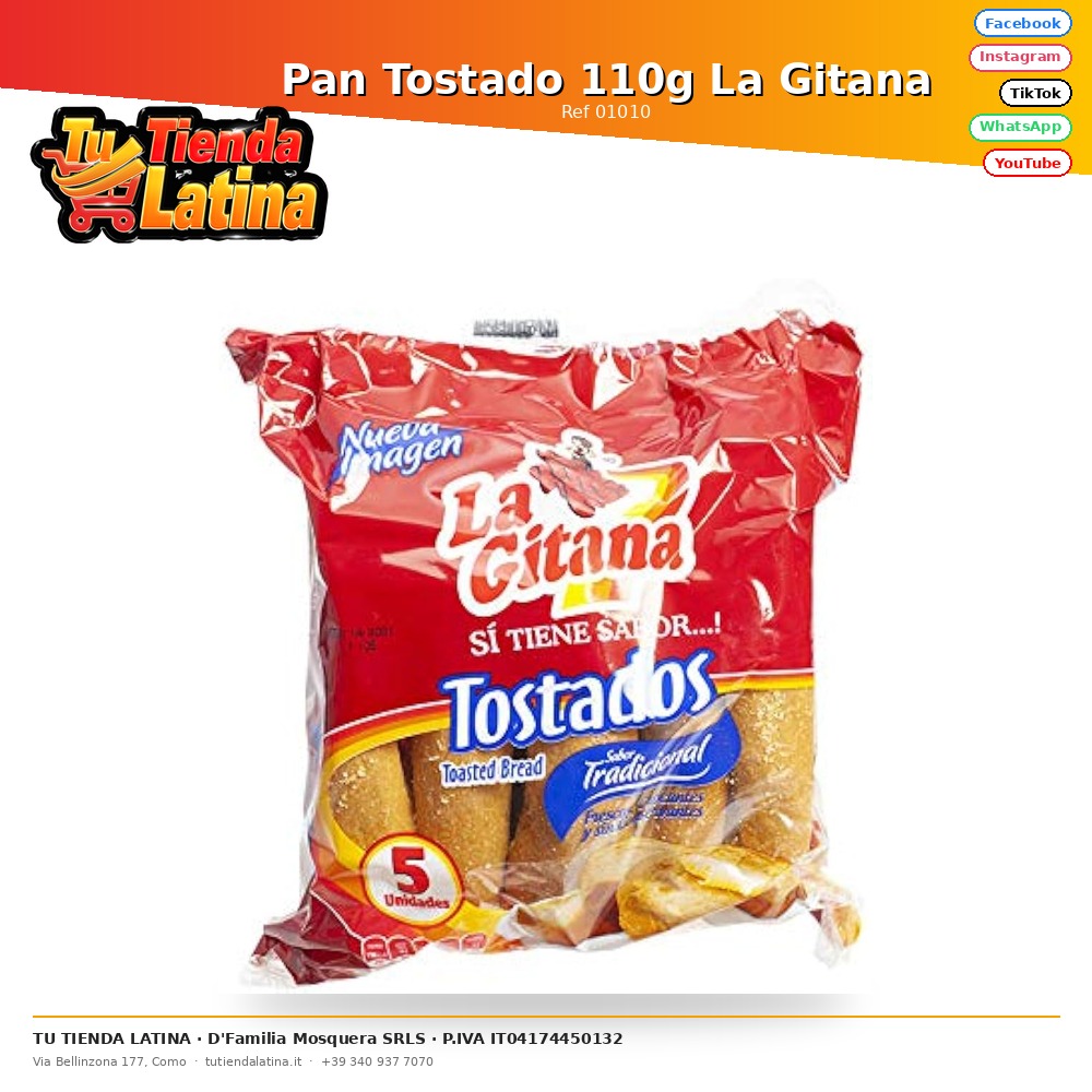 Pan Tostado 110g La Gitana