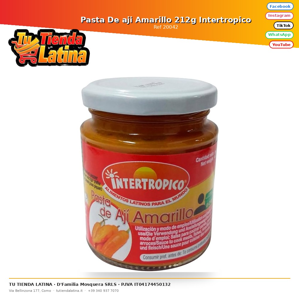 Yellow Chili Paste 212g Intertropico