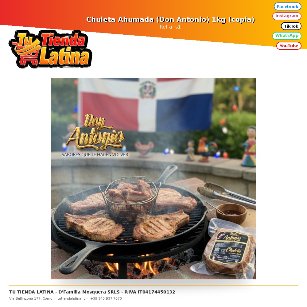 Chuleta Ahumada (Don Antonio) 1kg 