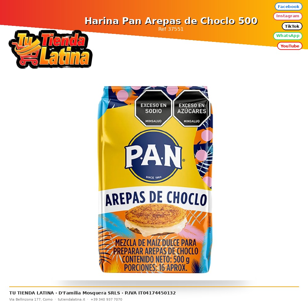 Harina Pan Arepas de Choclo 500