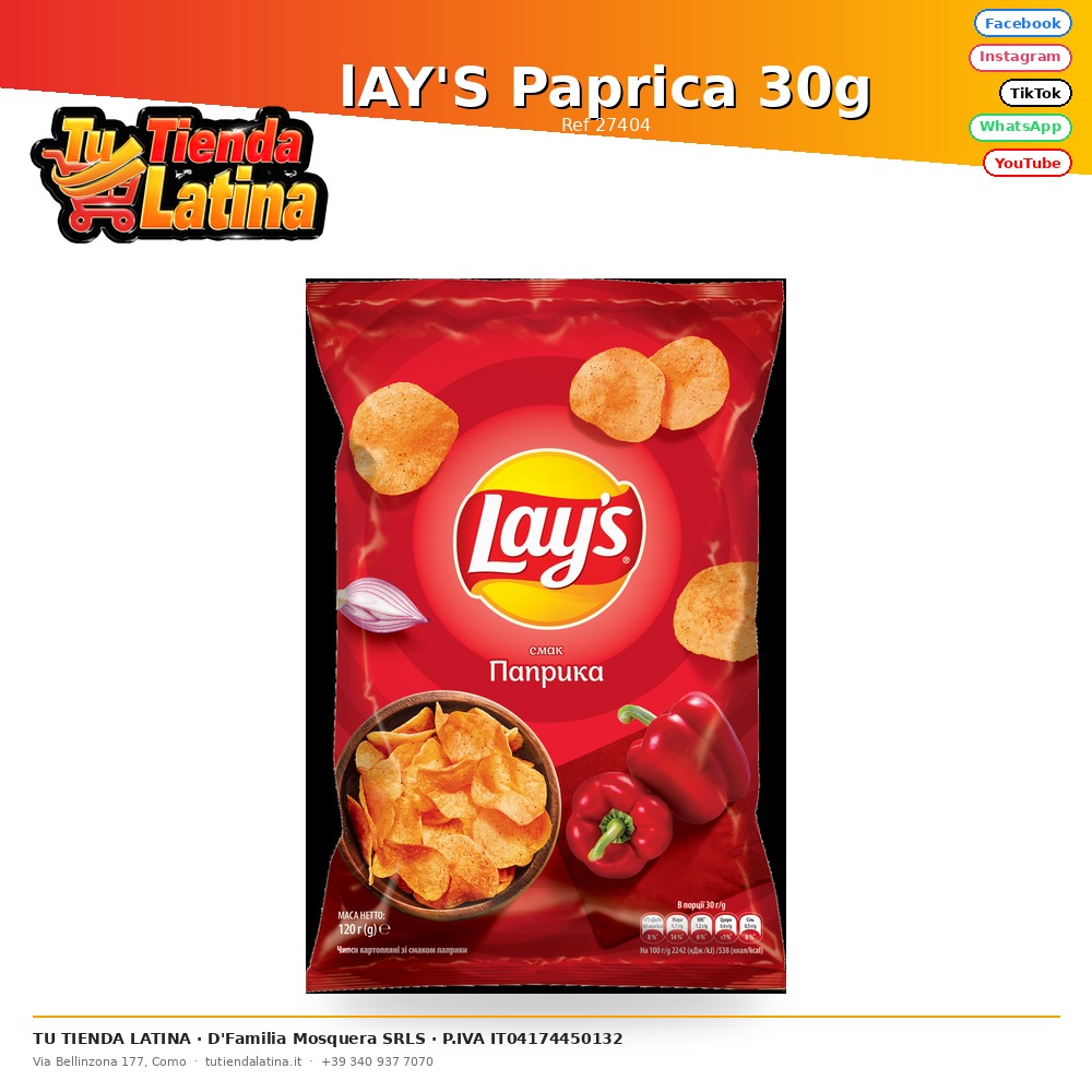 lAY'S Paprica 30g