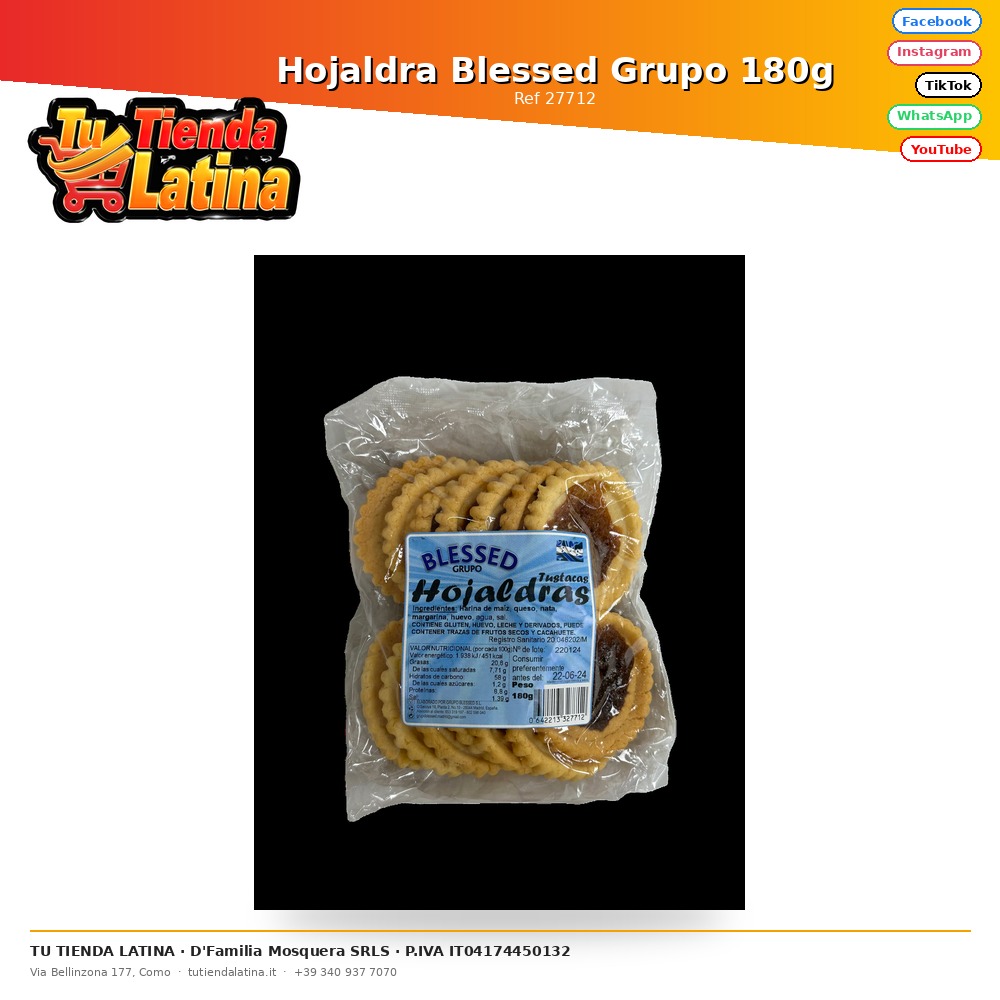 Hojaldra Blessed Grupo 180g