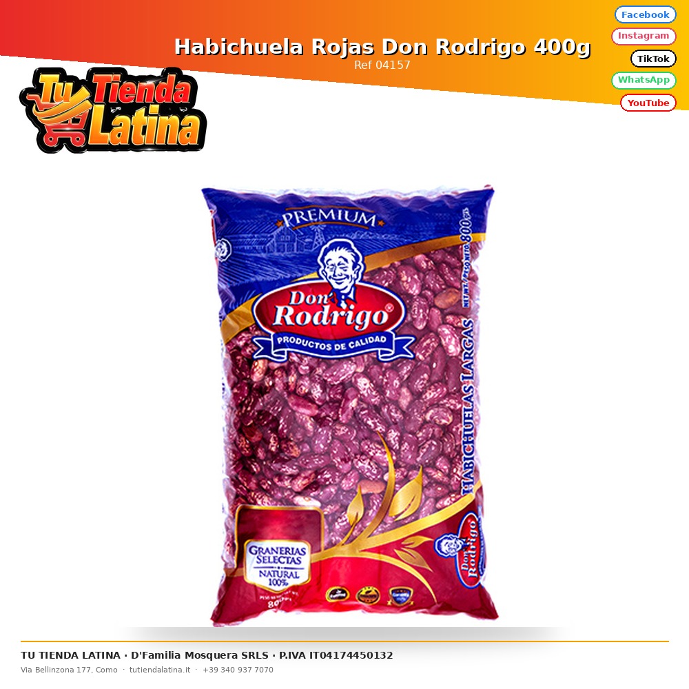Habichuela Rojas Don Rodrigo 400g