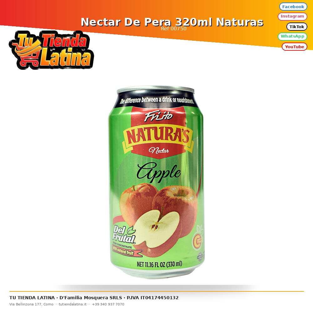 Nectar De Pera 320ml Naturas 