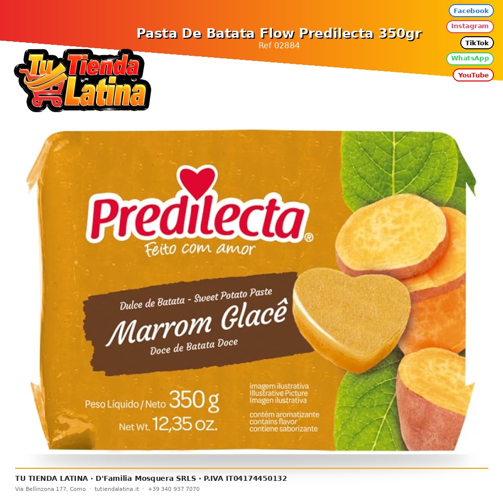Pasta De Batata Flow Predilecta 350gr