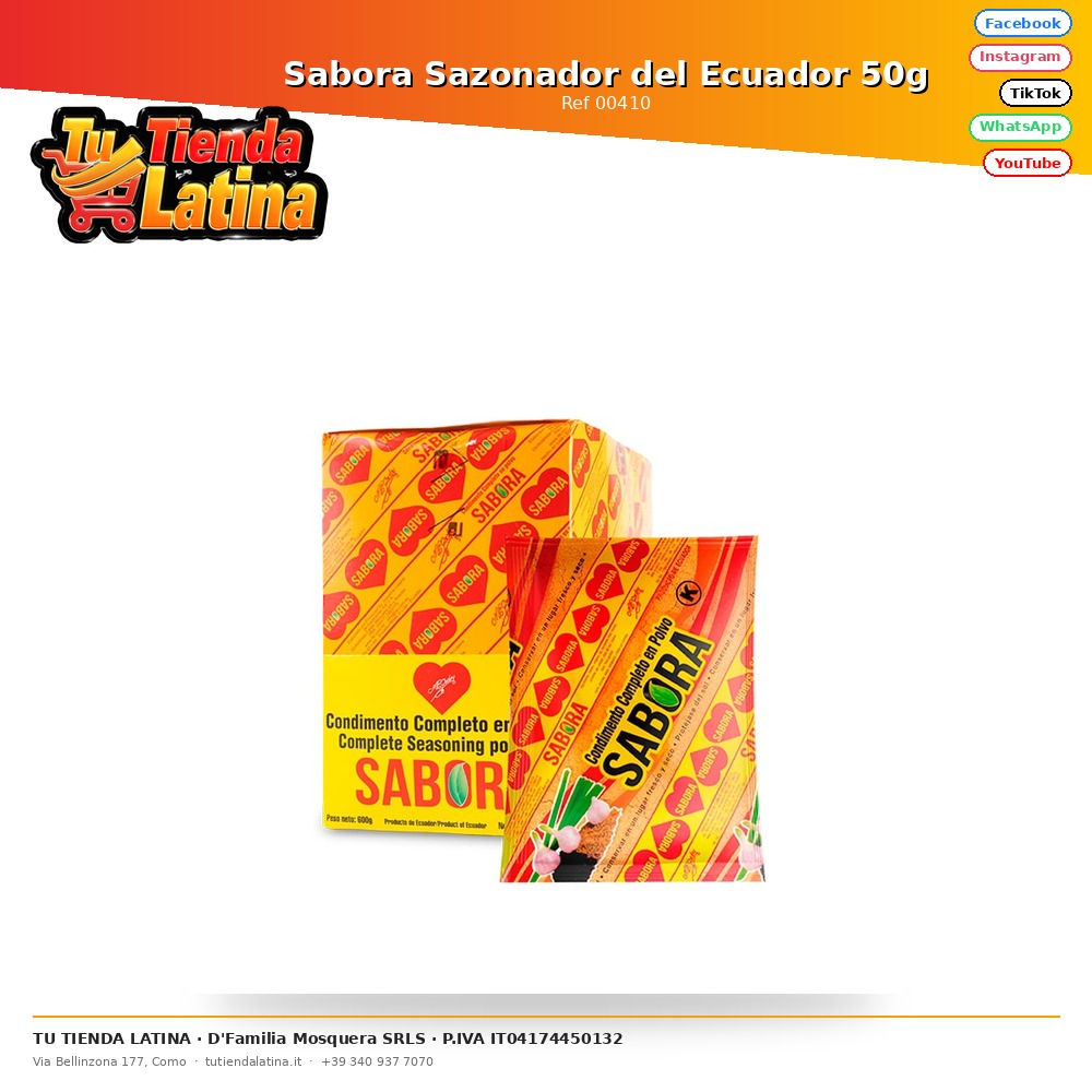 Sabora Sazonador del Ecuador 50g