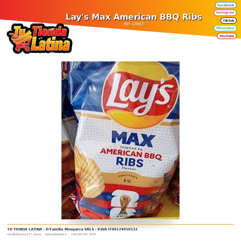 Lay's Max American BBQ Ribs