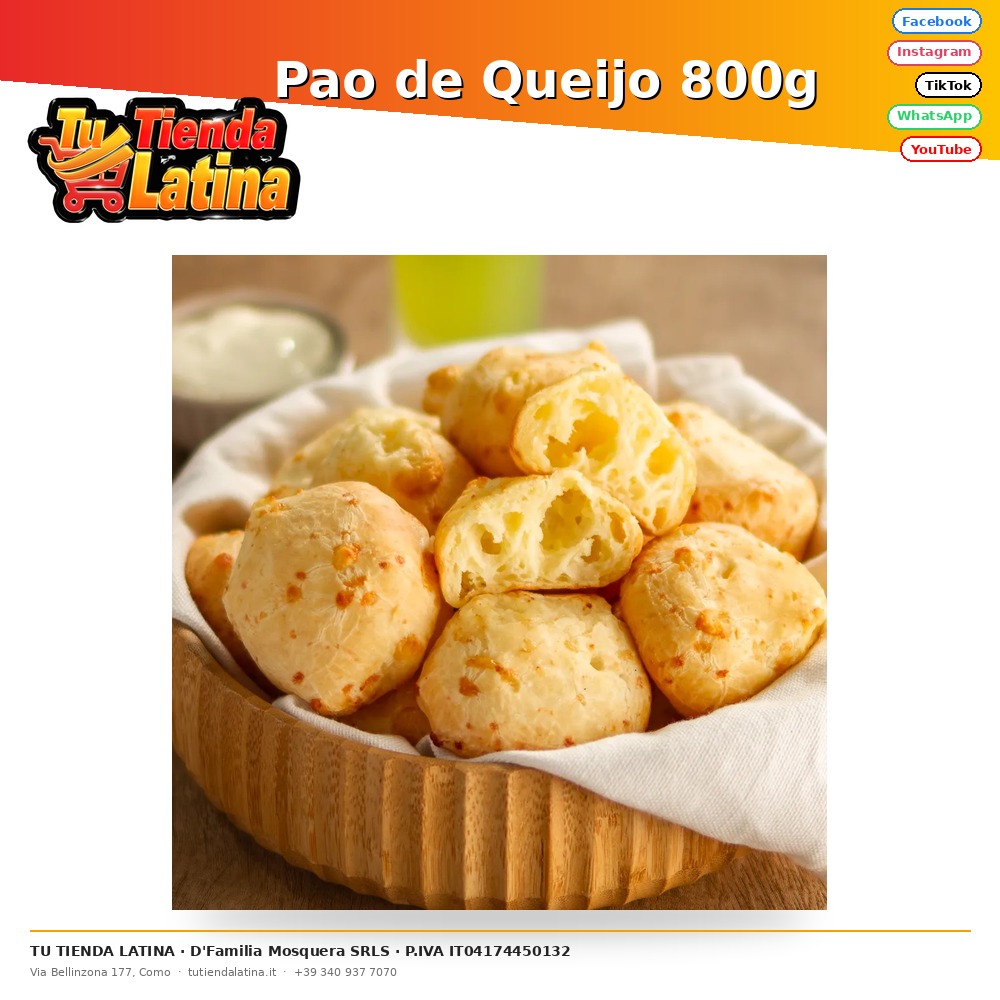 Pao de Queijo 800g 