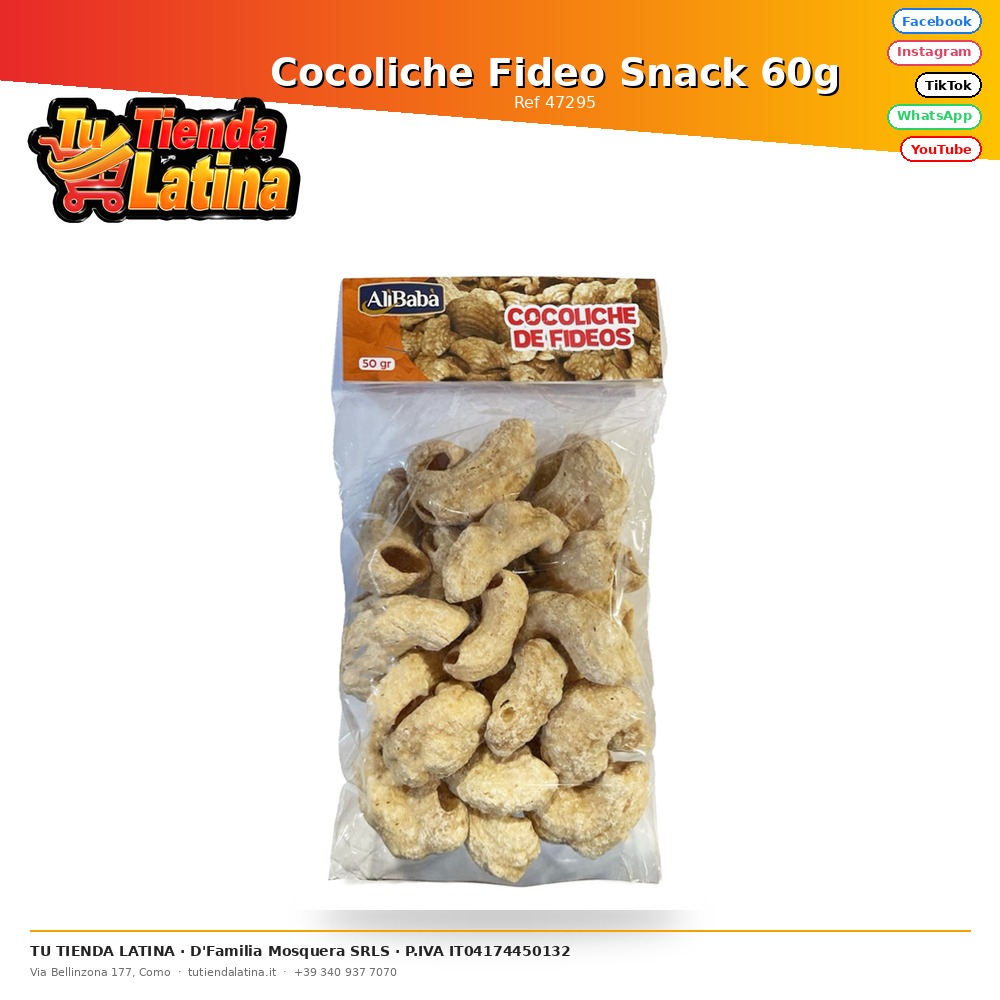Cocoliche Fideo Snack 60g