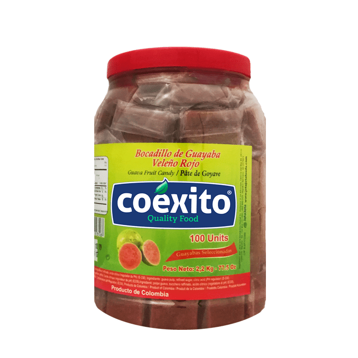 BOCADILLO DE GUAYABA VELEÑO BOTE 100und COEXITO