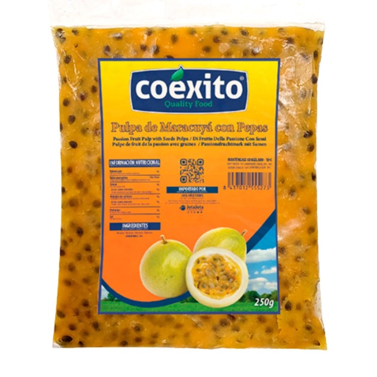 Passion Fruit Pulp With Seed 250gr Coexito
