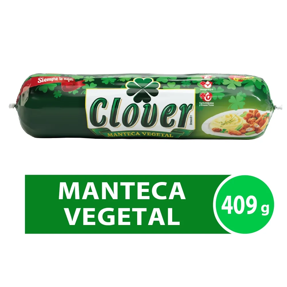 MANTECA VEGETAL 409gr CLOVER (Honduras)