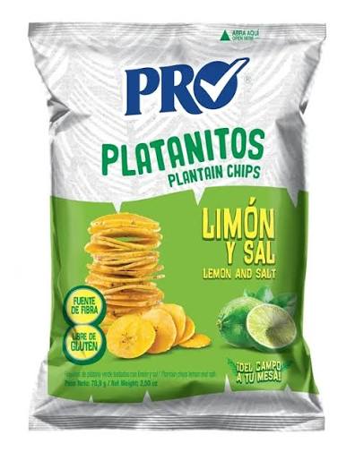 Platanitos Chips Limon  57g Tropicmax 