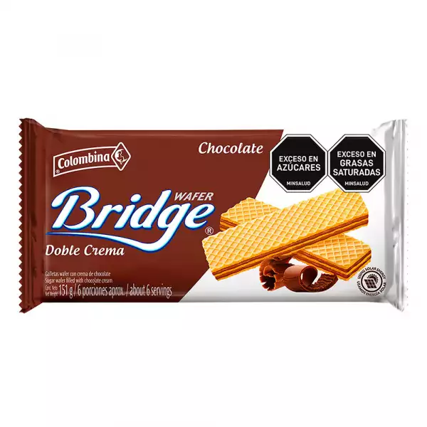 GALLETAS WAFER BRIDGE CHOCOLATE 151g