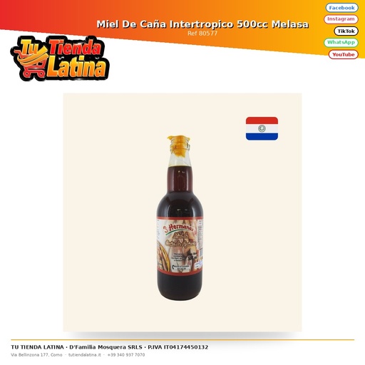 [80577] Miel De Caña Intertropico 500cc Melasa