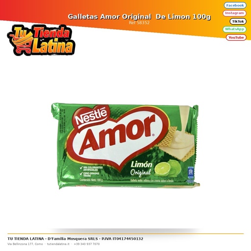[58352] Galletas Amor Original  De Limon 100g