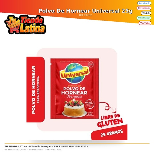 [19702] Polvo De Hornear Universal 25g