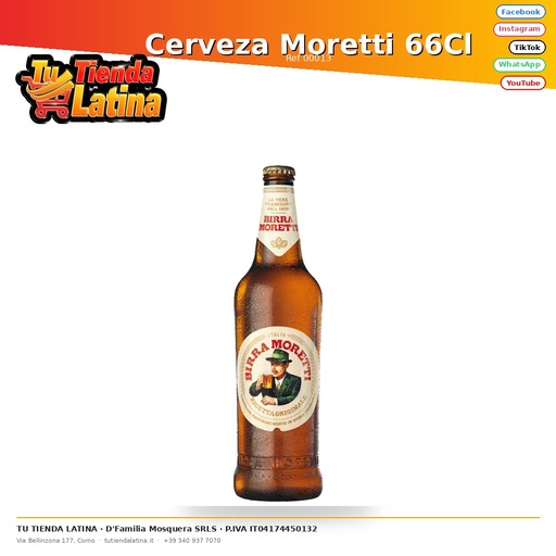 [00013] Cerveza Moretti 66Cl