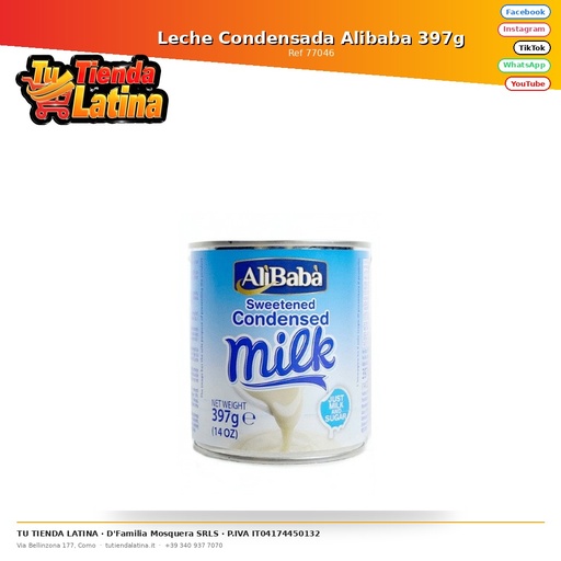 [77046] Leche Condensada Alibaba 397g