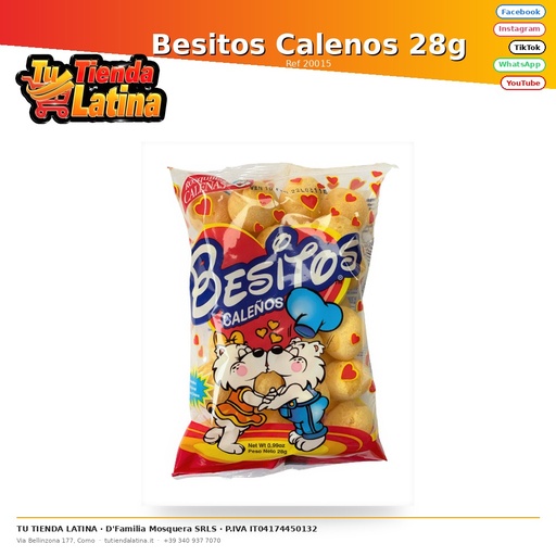 [20015] Besitos Calenos 28g