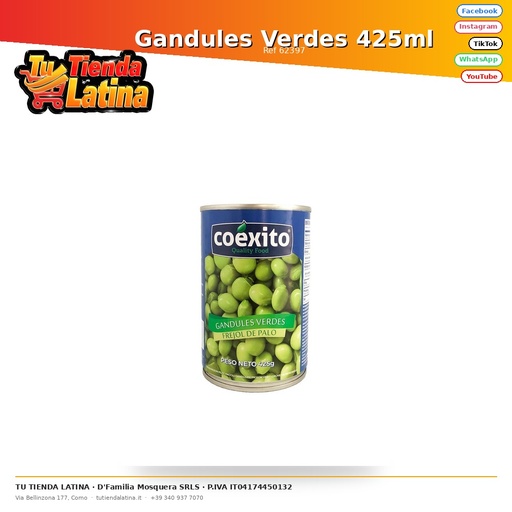 [62397] Green Pigeon Peas 425ml