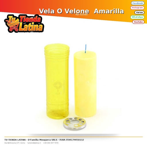[82980] Yellow Candle O Velone