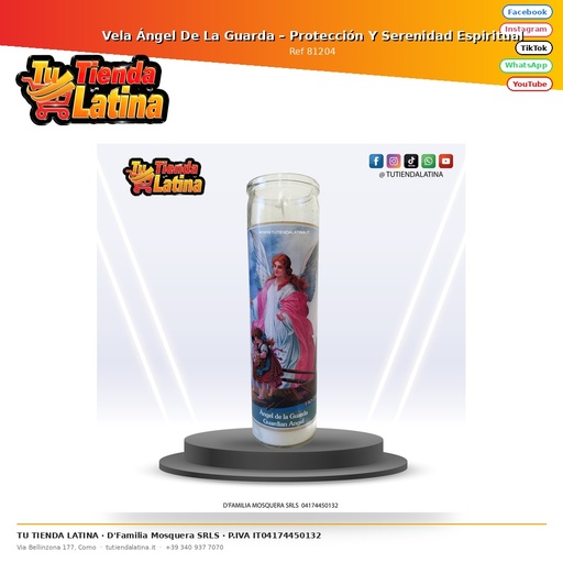 [81204] Vela Ángel De La Guarda – Protección Y Serenidad Espiritual