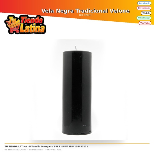 [82881] Vela Negra Tradicional Velone