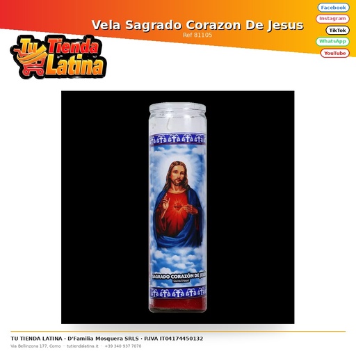 [81105] Candela del Sacro Cuore di Gesù