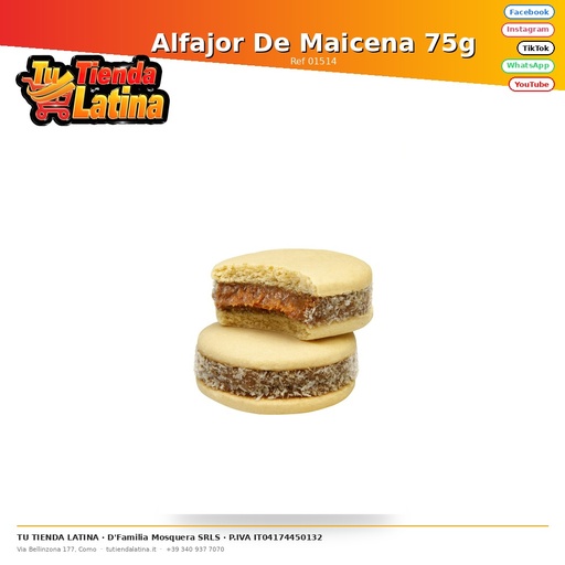 [01514] Cornstarch Alfajor 75g