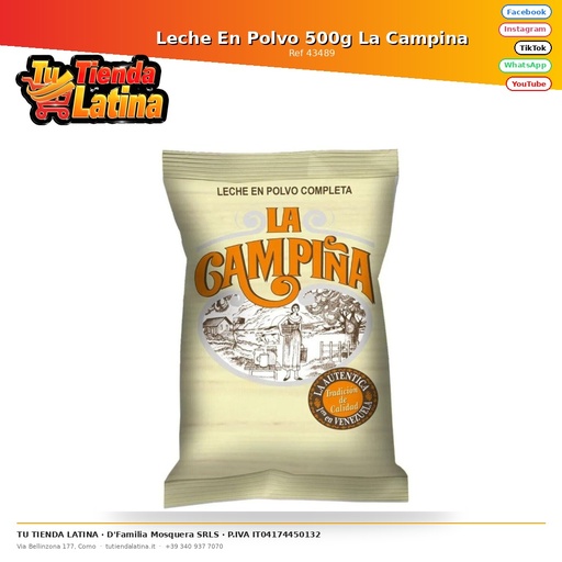 [43489] Leche En Polvo 500g La Campina