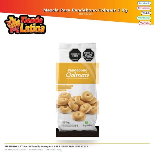 [46226] Mezcla Para Pandebono Colmaiz 1 Kg