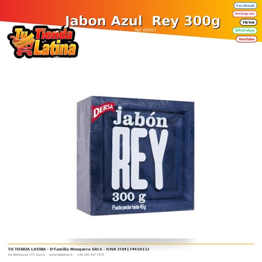 [06003] Sapone Blu Reale 300g