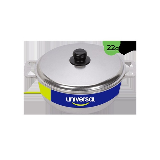 [90255] Caldero Universal 22cm Aluminio Fundido Con Tapa