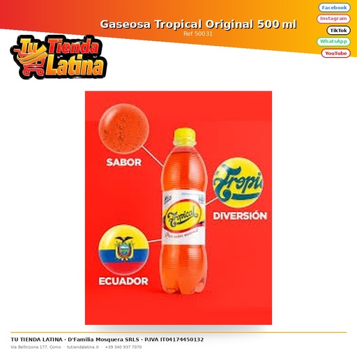 [50031] Gaseosa Tropical Original 500 ml