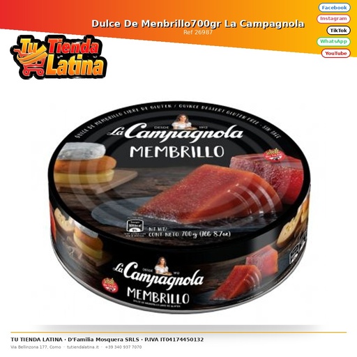 [26987] Dulce De Menbrillo700gr La Campagnola