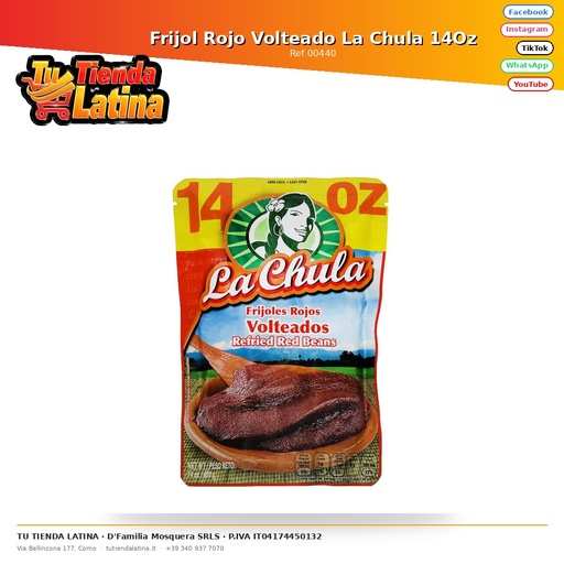 [00440] La Chula Flipped Red Beans 14Oz
