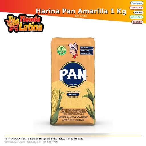 [02069] Yellow Bread Flour 1 Kg