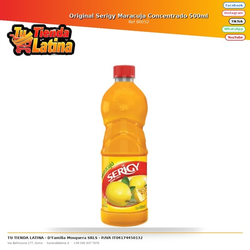 [80052] Original Serigy Maracuja Concentrado 500ml