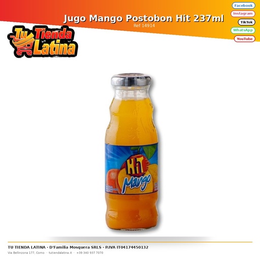 [14914] Jugo Mango Postobon Hit 237ml