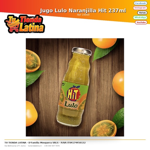 [14969] Jugo Lulo Naranjilla Hit 237ml