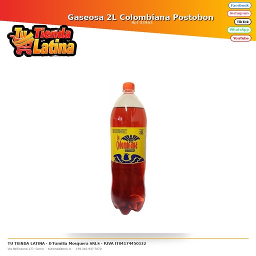 [03963] Postobon Colombian Soda 2L