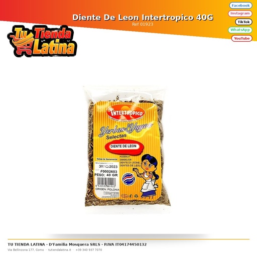 [01923] Diente De Leon Intertropico 40G
