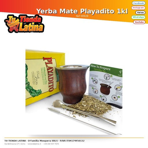[00928] Yerba Mate Playadito 1kl