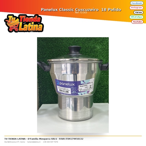 [72163] Panelux Classic Cuscuzeiro  18 Polido